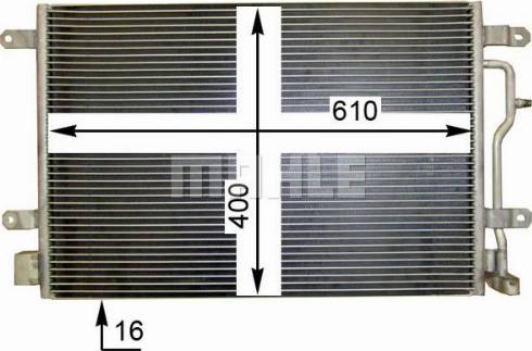 MAHLE AC 795 000S - Kondenzátor, klíma parts5.com