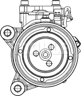 MAHLE ACP 598 000P - Compressor, air conditioning parts5.com