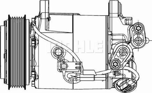 MAHLE ACP 598 000P - Compressor, air conditioning parts5.com