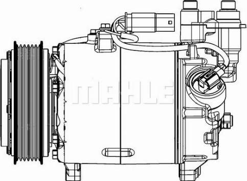 MAHLE ACP 598 000P - Compressor, air conditioning parts5.com