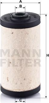 Mann-Filter BFU 707 - Filtro combustible parts5.com