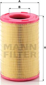 Mann-Filter C 25 003 - Filtro de aire parts5.com