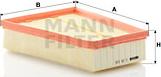 Mann-Filter C 25 115 - Légszűrő parts5.com