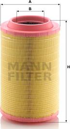 Mann-Filter C 25 860/8 - Filtre à air parts5.com