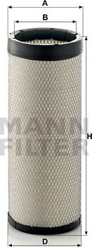 Mann-Filter CF 1800 - Sekunder hava filtresi parts5.com