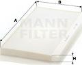 Mann-Filter CU 5366 - Szűrő, utastér levegő parts5.com