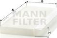 Mann-Filter CU 3554 - Filter, interior air parts5.com