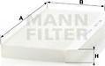 Mann-Filter CU 3567 - Filtr, wentylacja przestrzeni pasażerskiej parts5.com