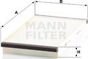 Mann-Filter CU 3020 - Filtru, aer habitaclu parts5.com