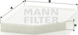 Mann-Filter CU 2450 - Filtre, air de l'habitacle parts5.com