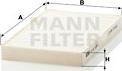 Mann-Filter CU 20 005-2 - Filter, interior air parts5.com