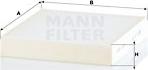 Mann-Filter CU 22 034 - Filtro, aire habitáculo parts5.com