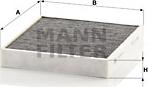 Mann-Filter CUK 26 010 - Filtr, wentylacja przestrzeni pasażerskiej parts5.com