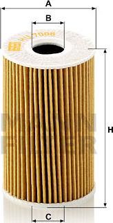 Mann-Filter HU 7008 z - Oil Filter parts5.com