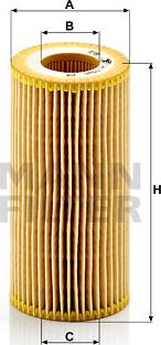 Mann-Filter HU 719/6 x - Oil Filter parts5.com