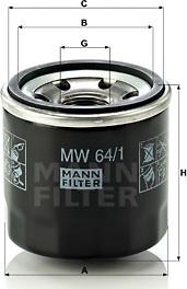 Mann-Filter MW 64/1 - Φίλτρο λαδιού parts5.com