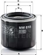 Mann-Filter MW 810 - Oil Filter parts5.com