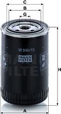 Mann-Filter W 940/15 n - Oil Filter parts5.com