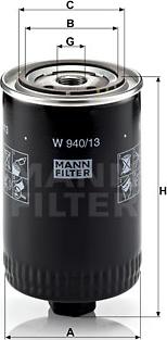 Mann-Filter W 940/13 - Õlifilter parts5.com