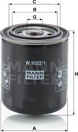 Mann-Filter W 9023/1 - Hydraulikfilter, Automatikgetriebe parts5.com