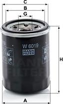 Mann-Filter W 6019 - Oil Filter parts5.com