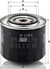 Mann-Filter W 1126 - Olejový filtr parts5.com