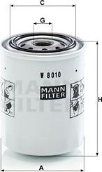 Mann-Filter W 8010 - Filtru ulei parts5.com