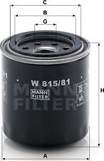 Mann-Filter W 815/81 - Φίλτρο λαδιού parts5.com