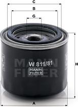 Mann-Filter W 811/81 - Filtar za ulje parts5.com