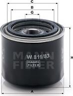 Mann-Filter W 811/83 - Filter za ulje parts5.com