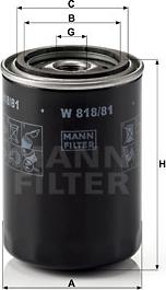 Mann-Filter W 818/81 - Маслен филтър parts5.com