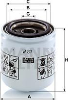 Mann-Filter W 87 - Φίλτρο λαδιού parts5.com