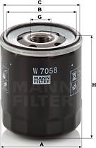 Mann-Filter W 7058 - Oljni filter parts5.com