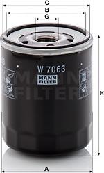 Mann-Filter W 7063 - Oljni filter parts5.com