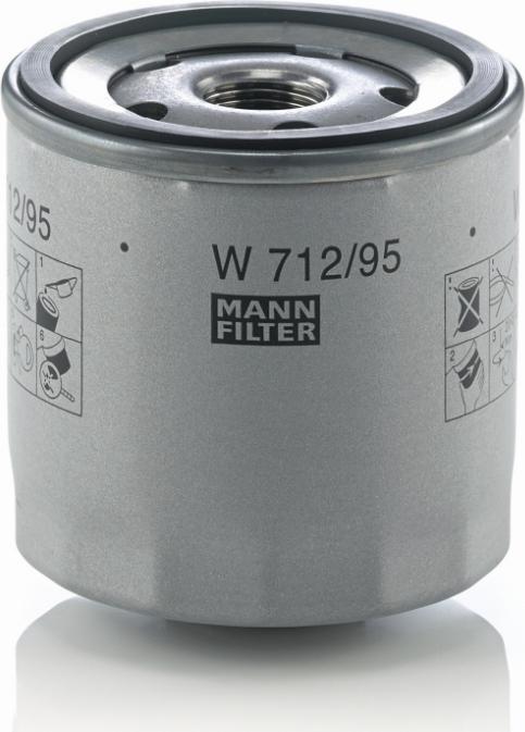 Mann-Filter W 712/95 - Filtru ulei parts5.com