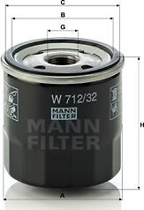 Mann-Filter W 712/32 - Filtro de aceite parts5.com