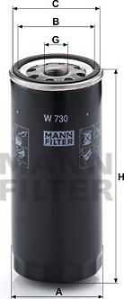 Mann-Filter W 730 - Filter za ulje parts5.com