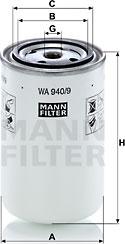 Mann-Filter WA 940/9 - Filtro del refrigerante parts5.com