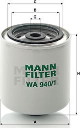 Mann-Filter WA 940/1 - Filtro del refrigerante parts5.com