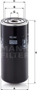 Mann-Filter WD 962 - Oljni filter parts5.com