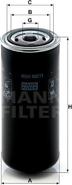 Mann-Filter WDK 962/11 - Yakıt filtresi parts5.com