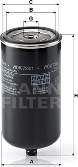 Mann-Filter WDK 724/1 - Fuel filter parts5.com