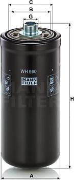 Mann-Filter WH 960 - Filtru hidraulic, cutie de viteze automata parts5.com