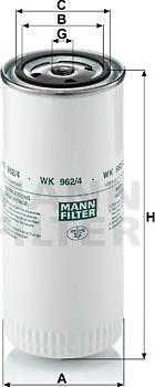 Mann-Filter WK 962/4 - Filtru combustibil parts5.com