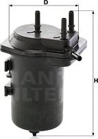 Mann-Filter WK 939/6 - Filtro combustible parts5.com