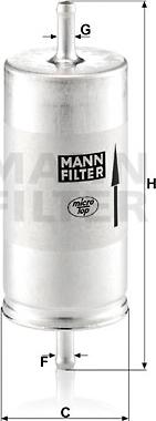 Mann-Filter WK 413 - Filtro combustible parts5.com