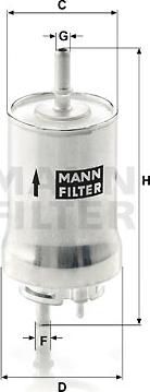 Mann-Filter WK 59 x - Filtr paliwa parts5.com