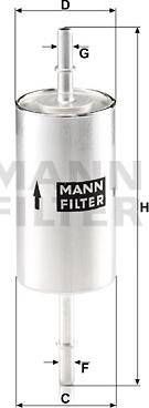 Mann-Filter WK 512/1 - Filtru combustibil parts5.com