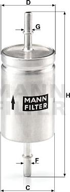 Mann-Filter WK 512 - Топливный фильтр parts5.com