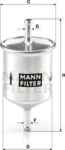 Mann-Filter WK 66 - Filtro combustible parts5.com